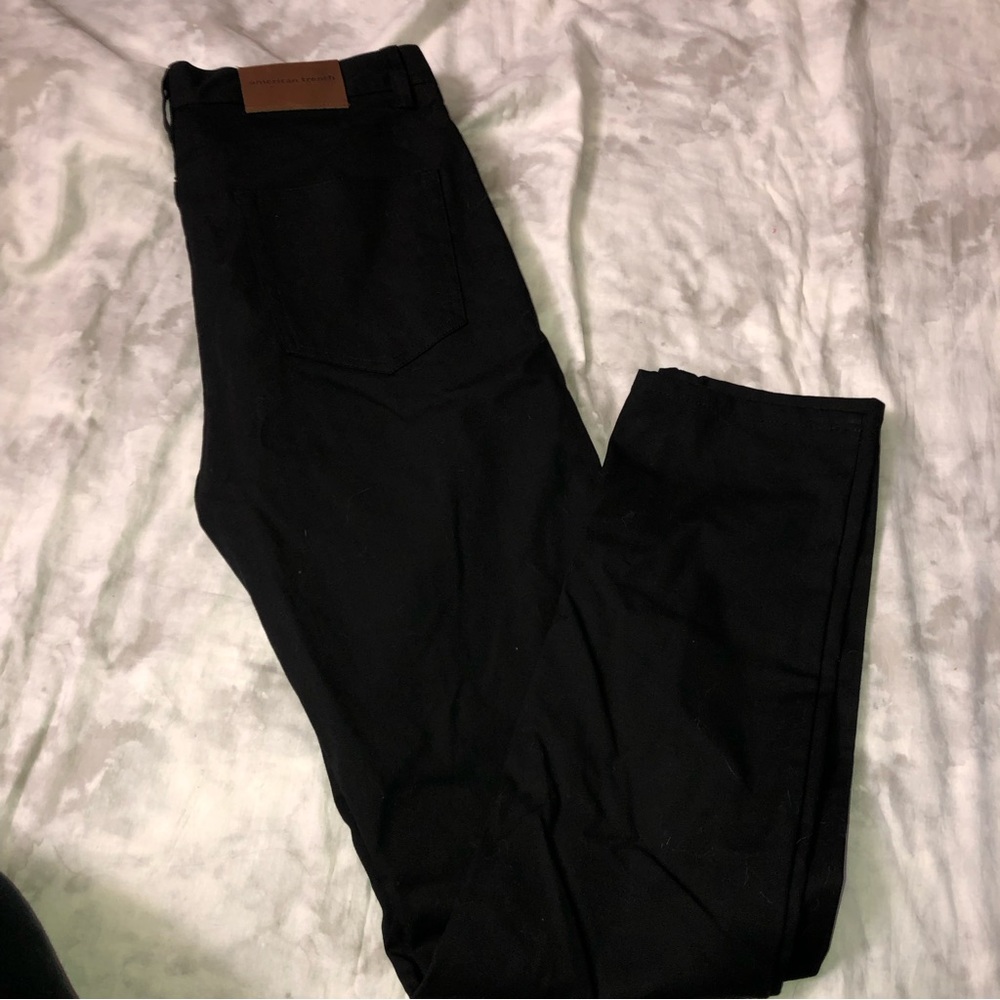 American Trench Black Slim Straight Jeans - Picture 4 of 5